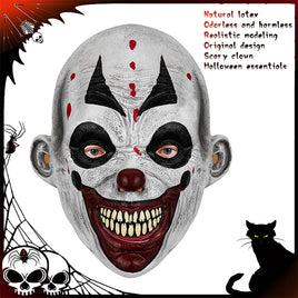 “Creepy Spotted Clown”Halloween Horrific Demon Adult Scary Clown Cosplay Props
